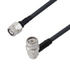 Picture of Low Loss TNC Male to TNC Male Right Angle Cable Assembly using LMR-240-DB Coax, 10 FT with Times Microwave Components