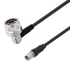 Picture of Low Loss SMA Male to N Male Right Angle Cable Assembly using LMR-195 Coax, 1.5 FT with Times Microwave Components