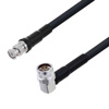 Picture of Low Loss BNC Male to N Male Right Angle Cable Assembly using LMR-400-DB Coax, 2 FT with Times Microwave Components
