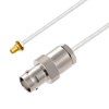 Picture of BNC Female to SMA Female Bulkhead Cable Assembly using LC141TB Coax, 1.5 FT