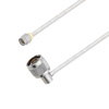 Picture of SMA Male to N Male Right Angle Cable Assembly using LC141TB Coax, 1 FT