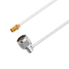 Picture of N Male Right Angle to SMA Female Cable Assembly using LC141TB Coax, 1 FT
