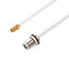 Picture of SMA Female to N Female Bulkhead Cable Assembly using LC141TB Coax, 1.5 FT