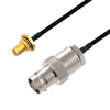 Picture of BNC Female to SMA Female Bulkhead Cable Assembly using LC141TBJ Coax, 1.5 FT