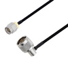 Picture of SMA Male to N Male Right Angle Cable Assembly using LC141TBJ Coax, 2 FT
