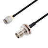 Picture of SMA Male to TNC Female Bulkhead Cable Assembly using LC141TBJ Coax, 1.5 FT