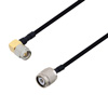 Picture of SMA Male Right Angle to TNC Male Cable Assembly using LC141TBJ Coax, 1 FT