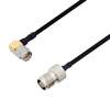 Picture of SMA Male Right Angle to TNC Female Cable Assembly using LC141TBJ Coax, 2 FT