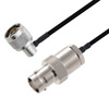 Picture of BNC Female to N Male Right Angle Cable Assembly using LC141TBJ Coax, 10 FT