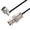 Picture of BNC Female to N Male Right Angle Cable Assembly using LC141TBJ Coax, 3 FT