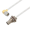 Picture of BNC Female Bulkhead to SMA Male Right Angle Cable Assembly using LC085TB Coax, 2 FT