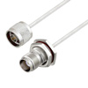 Picture of N Male to TNC Female Bulkhead Cable Assembly using LC085TB Coax, 4 FT