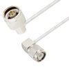 Picture of N Male Right Angle to TNC Male Right Angle Cable Assembly using LC085TB Coax, 2 FT