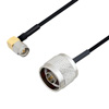 Picture of N Male to SMA Male Right Angle Cable Assembly using LC085TBJ Coax, 1.5 FT