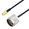 Picture of N Male to SMA Female Cable Assembly using LC085TBJ Coax, 10 FT