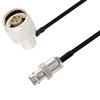 Picture of BNC Female to N Male Right Angle Cable Assembly using LC085TBJ Coax, 1.5 FT
