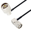 Picture of N Male Right Angle to TNC Male Right Angle Cable Assembly using LC085TBJ Coax, 2 FT