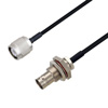 Picture of BNC Female Bulkhead to TNC Male Cable Assembly using LC085TBJ Coax, 1 FT