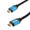 Picture of HDMI 2.1 HDMI Cable, M/M, Blue Aluminum shell, Black nylon braid cable, Support 8K@60HZ, 4K@120HZ, .5M