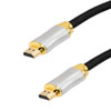 Picture of HDMI 2.1 HDMI Cable, M/M, Silver Zinc Alloy shell, Black nylon braid cable, Support 8K@60HZ, 3M