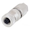 Picture of Shielded M12 4 Pin A-Code Female Field Termination Connector, 26-22AWG