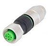 Picture of M12 4 Pin A-Code Female Field Termination Connector, 23-20AWG