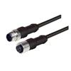 Picture of M12 4 Position D-Coded Male/Female Cable Assembly, 2.0m