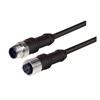 Picture of M12 4 Position D-Coded Male/Female Cable Assembly, 3.0m