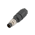 Picture of M8 3 Pole Male Field Termination Connector, 2 Piece, Quick Term Style