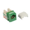 Picture of OCC Category 5E Keystone Jack 110/RJ45 EIA568A/B Green