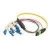 Picture of MPO Male to 6x Flex LC Fan-out, 6 Fiber Ribbon, 9/125 Singlemode, OFNR Jacket, Yellow, 0.5m