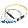 Picture of MPO Male to 6x LC Fan-out, 6 Fiber Ribbon, 9/125 Singlemode, OFNR Jacket, Yellow, 10.0m
