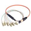 Picture of MPO Male to 6x LC Fan-out, 6 Fiber Ribbon, OM1 62.5/125 Multimode, OFNR Jacket, Orange, 1.0m
