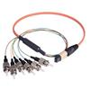 Picture of MPO Male to 6x ST Fan-out, 6 Fiber Ribbon, OM1 62.5/125 Multimode, OFNR Jacket, Orange, 1.0m