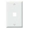 Picture of Flush Wall Plate for 1 Keystone White