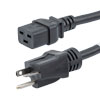 Picture of NEMA 5-20P to C19, Power Cord, 12 AWG, 20 A, 125V, 15 FT