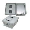 Picture of 12x10x5 Inch Vented Weatherproof NEMA Enclosure with Mounting Plate