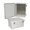 Picture of 20x16x11 Inch NEMA 4X Rated Weatherproof Enclosure with Blank Aluminum Mounting Plate