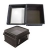 Picture of 14x12x7" UL® Listed Black Weatherproof Windowed NEMA Enclosure Only