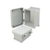 Picture of 8x6x4 Inch UL® Listed Weatherproof NEMA 4X Enclosure, Non-Metal Mounting Plate, Non-Metallic Hinges