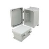Picture of 8x6x4 Inch UL® Listed Weatherproof Industrial NEMA 4X Enclosure Only with Non-Metallic Hinges