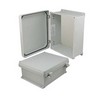 Picture of 12x10x5 Inch UL® Listed Weatherproof NEMA 4X Enclosure, Non-Metal Mount Plate, Non-Metallic Hinges
