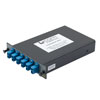 Picture of Passive CWDM,  Single LGX Mux, 8 Ch F (skip 1391-1411nm) w/ 20nm spacing, start ch 1270nm, LC/UPC  w/ MON (1%)&Pass Single Fiber
