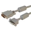 Picture of Premium Panel Mount DVI-D Dual Link Male/Female Cable Assembly 10ft