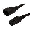 Picture of High Temperature Power Cord - C14 to C15 - 15 Amp - 1 FT - Black