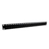 Picture of 1.75"x19" (1U) 24 Port Category 6a Feed-Thru Coupler panel with Cable Manager