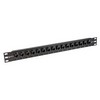 Picture of 1.75"x19" (1U) 16 Port Low Profile Category 6 Feed-Thru Panel, Unshielded