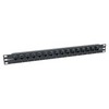 Picture of 1.75"x19" (1U) 16 Port Low Profile Category 6a Feed-Thru Panel, Unshielded
