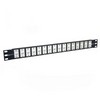 Picture of 1.75" 16 Port ECF Flange Mounted Category 6 Feed-Thru Panel, Unshielded  Low Profile Mini-Coupler