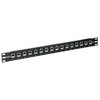 Picture of 1.75"x19" (1U) 16 Port Low Profile Offset Category 5e Feed-Thru Panel, Shielded